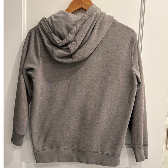 Vans Size M Medium Gray Hoodie Sweatshirt with Checkered Logo - Picture 2 of 5